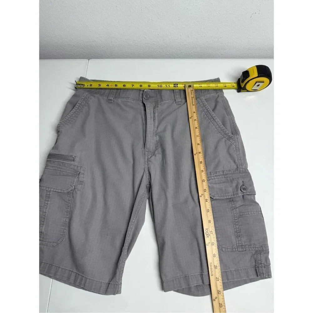 Wearfirst Men's Stretch Caution Ripstop Free Band Cargo Shorts Sz 36 See Notes